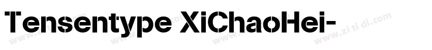 Tensentype XiChaoHei字体转换